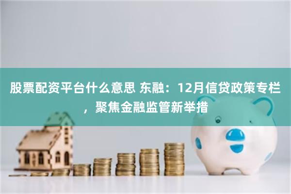 股票配资平台什么意思 东融：12月信贷政策专栏，聚焦金融监管新举措