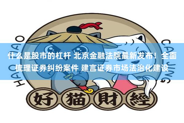 什么是股市的杠杆 北京金融法院最新发布！全面梳理证券纠纷案件 建言证券市场法治化建设